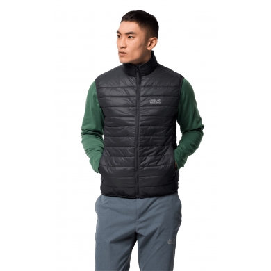 Jack Wolfskin Steppweste JWP (leicht, winddicht, warm wattiert) schwarz Herren